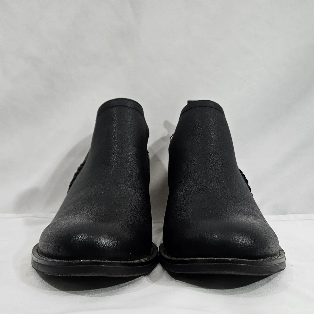 Baretraps Lidian Black Block Heel Booties Womens Size 8.5